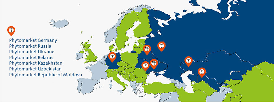The world map shows Bionorica as a leading global manufacturer and No. 1 in several phytomarkets