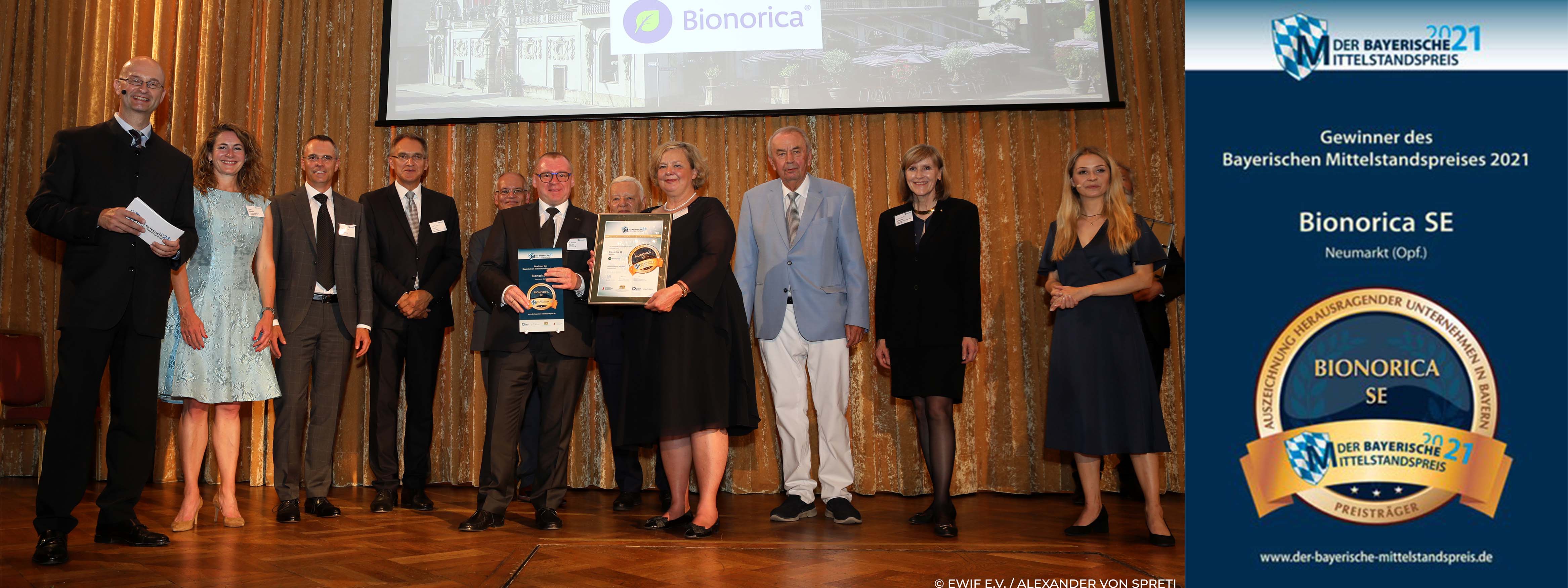 Bionorica is the winner of the Bavarian SME Award 2021/22